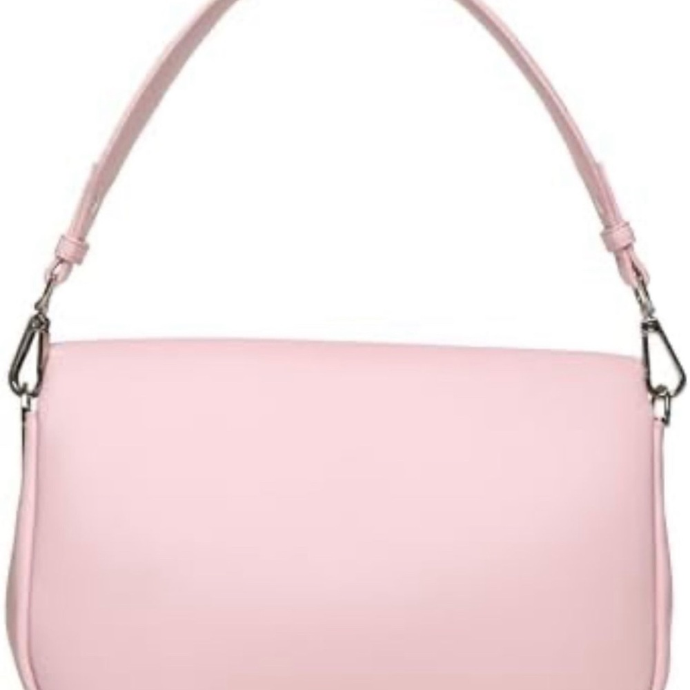 Steve Madden Bpeachy Quilted Triple Compartment Crossbody Pink bag - Picture 2 of 5